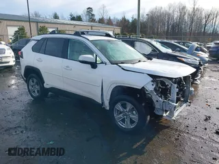 2022 Toyota RAV4 Hybrid XLE with VIN 4T3RWRFV3NU051850, listed as a IAAI auction lot 41571914 with 55,584 mi miles. Bid and sale history available at carsss.com. Image 1.