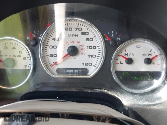2006 Ford F-150 XLT with VIN 1FTPW12V76KE05796, listed as a IAAI auction lot 41965247 with 196,951 mi miles. Bid and sale history available at carsss.com. Image 7.