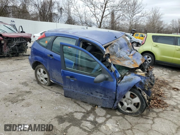2005 Ford Focus S with VIN 3FAFP37N55R138865, listed as a Copart auction lot 44166835 with Not Provided miles and Salvage Title. Bid and sale history available at carsss.com. Image 4.