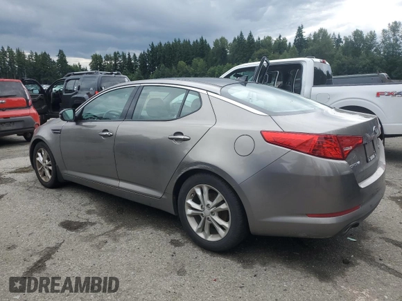 2013 Kia Optima EX with VIN 5XXGN4A77DG254604, listed as a Copart auction lot 62791005 with 183,550 mi miles and Clean title. Bid and sale history available at DreamBid. Image 2.