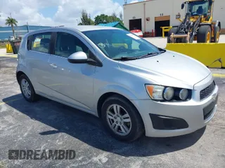2014 Chevrolet Sonic LT with VIN 1G1JC6SH8E4216494, listed as a IAAI auction lot 41945905 with 160,002 mi miles. Bid and sale history available at carsss.com. Image 1.