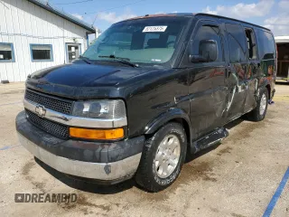 2005 Chevrolet Express Cargo Van YF7 Upfitter with VIN 1GBFG15T151189553, listed as a Copart auction lot 52125375 with 234,494 mi miles and Salvage Title. Bid and sale history available at carsss.com. Image 1.