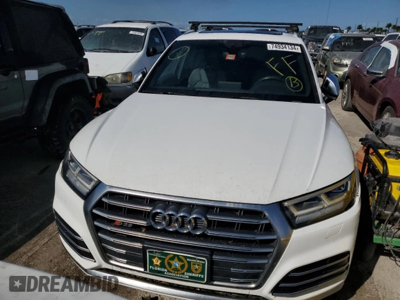 2018 Audi SQ5 Premium Plus with VIN WA1A4AFY3J2223449, listed as a Copart auction lot 74934134 with Not Provided miles and Salvage Title. Bid and sale history available at DreamBid. Image 5.