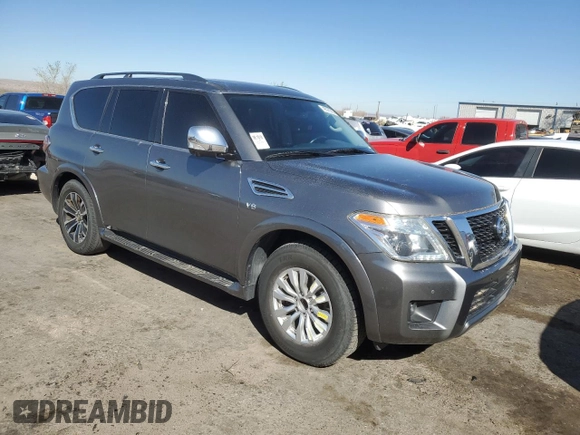 2020 Nissan Armada SV with VIN JN8AY2NDXLX017747, listed as a Copart auction lot 48585395 with 128,772 mi miles and Clean Title. Bid and sale history available at carsss.com. Image 4.