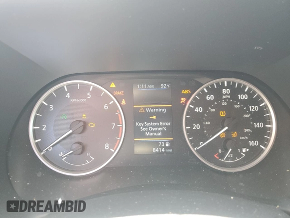 2024 Nissan Sentra S with VIN 3N1AB8BV4RY208717, listed as a Copart auction lot 52950405 with 8,414 mi miles and Non Repairable. Bid and sale history available at DreamBid. Image 9.