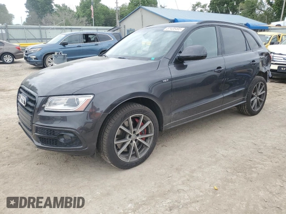 2016 Audi SQ5 Premium Plus with VIN WA1CCAFP3GA123594, listed as a Copart auction lot 57435495 with 149,996 mi miles and Salvage title. Bid and sale history available at DreamBid. Image 1.