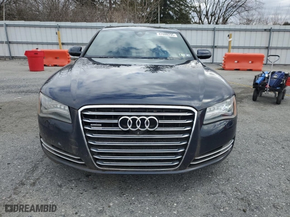 2013 Audi A8 L 3.0L with VIN WAURGAFD7DN032551, listed as a Copart auction lot 47888235 with 167,354 mi miles and Clean Title. Bid and sale history available at carsss.com. Image 5.