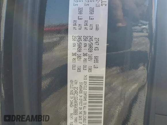 2019 Chrysler Pacifica Limited z VIN 2C4RC1GG4KR643869, wystawiony jako Copart lot #53424975 z przebiegiem 91 516 mil mil oraz Szkoda całkowita • Salvage title. Historia ofert i sprzedaży dostępna na DreamBid. Obrazek 14.