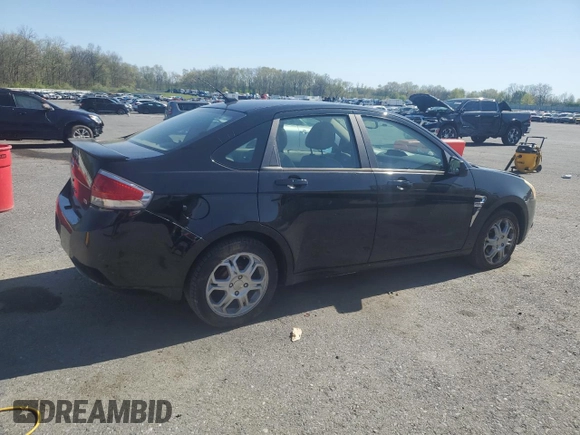 2008 Ford Focus SE with VIN 1FAHP35N38W288938, listed as a Copart auction lot 54847375 with 205,580 mi miles and Salvage Title. Bid and sale history available at DreamBid. Image 3.