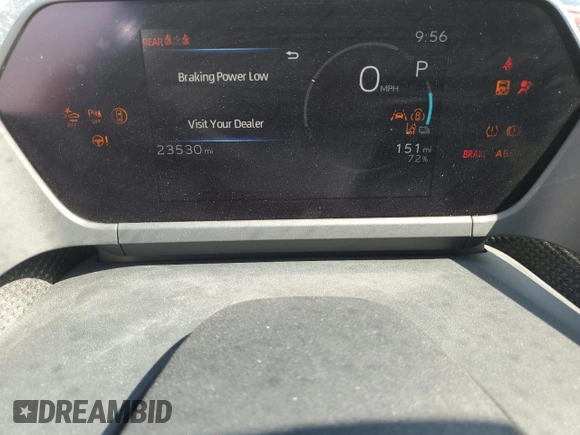 2024 Toyota bZ4X XLE with VIN JTMABACA2RA070499, listed as a Copart auction lot 59914835 with 23,530 mi miles and Salvage title. Bid and sale history available at DreamBid. Image 9.