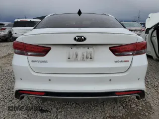 2016 Kia Optima SX Turbo with VIN 5XXGW4L22GG050019, listed as a Copart auction lot 48939805 with Not Provided miles and Salvage Title. Bid and sale history available at carsss.com. Image 6.