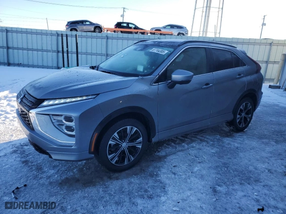 2022 Mitsubishi Eclipse Cross SE with VIN JA4ATWAA8NZ046890, listed as a Copart auction lot 87744385 with 29,246 mi miles and Salvage Title. Bid and sale history available at carsss.com. Image 1.