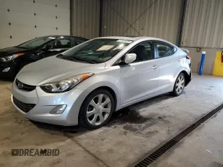2013 Hyundai Elantra GLS with VIN KMHDH4AE8DU618205, listed as a Copart auction lot 61838975 with 46,631 mi miles and Salvage title. Bid and sale history available at DreamBid. Image 1.