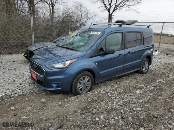 2023 Ford Transit Connect Wagon XLT with VIN NM0GE9F29P1561697, listed as a Copart auction lot 50354255 with 6,341 mi miles and Salvage Title. Bid and sale history available at carsss.com. Image 1.
