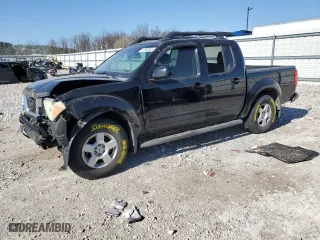 2005 Nissan Frontier 4WD LE with VIN 1N6AD07W15C432361, listed as a Copart auction lot 47805855 with 160,585 mi miles and Salvage Title. Bid and sale history available at carsss.com. Image 1.