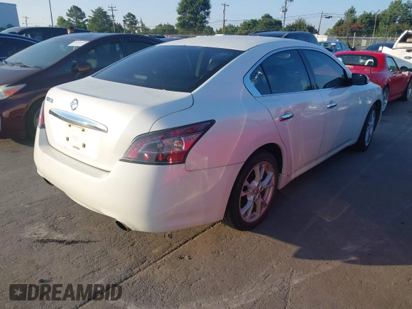 2013 Nissan Maxima S with VIN 1N4AA5AP0DC828618, listed as a IAAI auction lot 42679983 with 156,445 mi miles and . Bid and sale history available at DreamBid. Image 4.
