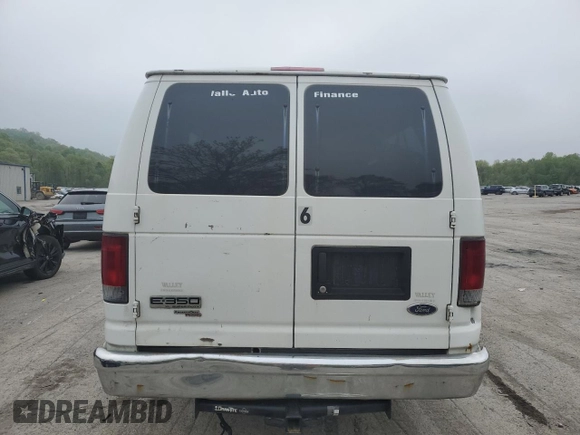 2008 Ford Econoline Passenger XL with VIN 1FBSS31L78DB58857, listed as a Copart auction lot 56203485 with 101,878 mi miles and Salvage title. Bid and sale history available at DreamBid. Image 6.