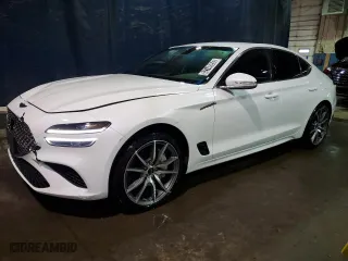 2025 Genesis G70 2.5T with VIN KMTG34SC1SU149793, listed as a Copart auction lot 52748955 with 8,848 mi miles and Clean Title. Bid and sale history available at carsss.com. Image 1.