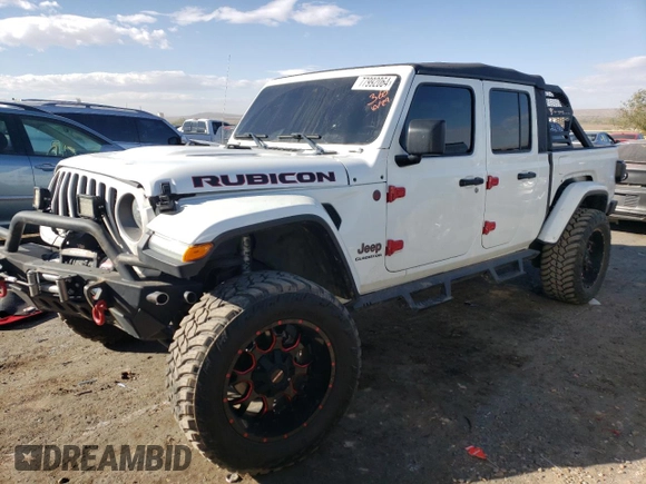 2020 Jeep Gladiator Rubicon with VIN 1C6JJTBG7LL152204, listed as a Copart auction lot 83525554 with 7,030 mi miles and Salvage title. Bid and sale history available at DreamBid. Image 1.