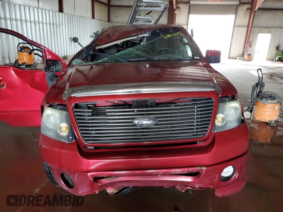 2008 Ford F-150 XL with VIN 1FTRW12W68KB29292, listed as a Copart auction lot 54947485 with Not provided miles and Clean title. Bid and sale history available at DreamBid. Image 5.