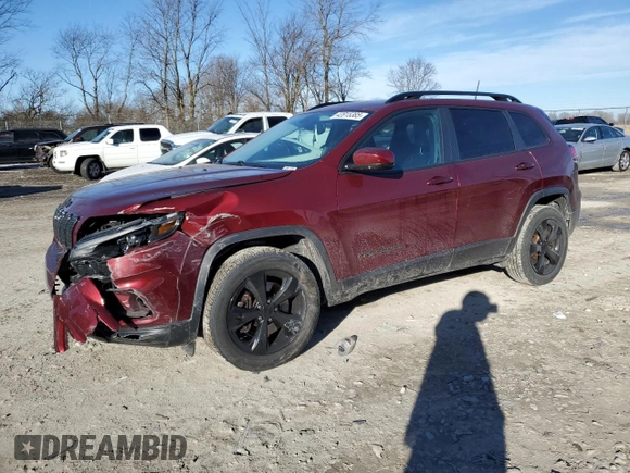 2020 Jeep Cherokee Altitude with VIN 1C4PJMLB5LD609002, listed as a Copart auction lot 42815385 with 105,266 mi miles and Salvage Title. Bid and sale history available at carsss.com. Image 1.