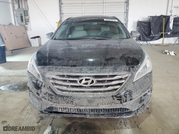 2016 Hyundai Sonata 2.4L Sport with VIN 5NPE34AF4GH356763, listed as a Copart auction lot 46687615 with 55,702 mi miles and Salvage Title. Bid and sale history available at carsss.com. Image 5.