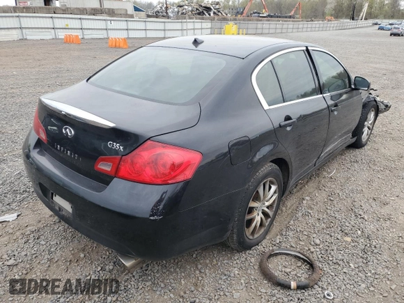 2007 Infiniti G35 Sedan G35x with VIN JNKBV61F17M822839, listed as a Copart auction lot 53678695 with 190,655 mi miles and Salvage Title. Bid and sale history available at carsss.com. Image 3.