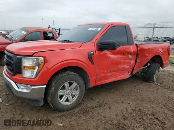 2022 Ford F-150 XL with VIN 1FTMF1CB6NKE06606, listed as a Copart auction lot 42797085 with 45,926 mi miles and Salvage Title. Bid and sale history available at carsss.com. Image 1.