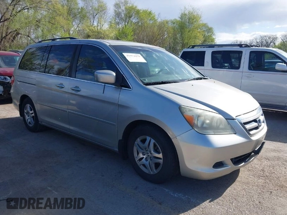 2006 Honda Odyssey EX-L z VIN 5FNRL38786B428264, wystawiony jako IAAI lot #41974479 z przebiegiem 187 595 mil mil oraz . Historia ofert i sprzedaży dostępna na DreamBid. Obrazek 1.