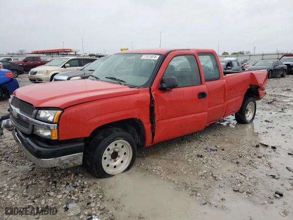 2004 Chevrolet Silverado 1500 Work Truck with VIN 1GCEC19X84Z278942, listed as a Copart auction lot 77411874 with 145,437 mi miles and Salvage Title. Bid and sale history available at carsss.com. Image 1.