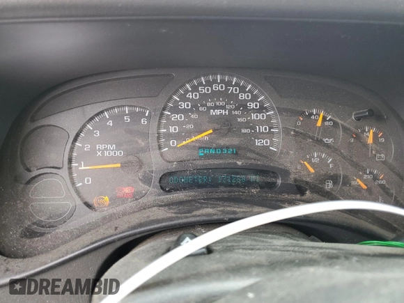 2004 Chevrolet Suburban Z71 with VIN 3GNFK16ZX4G305837, listed as a Copart auction lot 72905194 with 171,288 mi miles and Salvage Title. Bid and sale history available at carsss.com. Image 9.