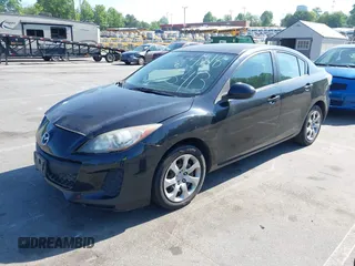 2013 Mazda 3 i SV with VIN JM1BL1TG9D1811438, listed as a IAAI auction lot 42185413 with 182,261 mi miles. Bid and sale history available at carsss.com. Image 2.