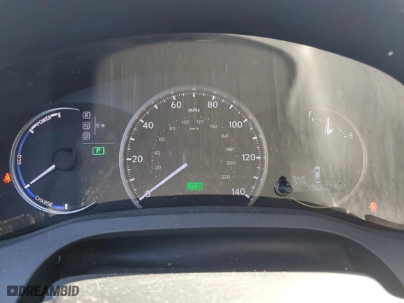 2016 Lexus CT 200h Hybrid with VIN JTHKD5BHXG2260996, listed as a Copart auction lot 43832945 with 73,363 mi miles and Salvage Title. Bid and sale history available at carsss.com. Image 9.