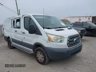 2016 Ford Transit Cargo z VIN 1FTYR1ZM3GKB36643, wystawiony jako IAAI lot #41127604 z przebiegiem 182 845 mil mil oraz . Historia ofert i sprzedaży dostępna na DreamBid. Obrazek 1.