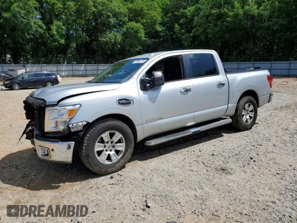 2017 Nissan Titan SV z VIN 1N6AA1E68HN500682, wystawiony jako Copart lot #57562415 z przebiegiem 185 539 mil mil oraz Szkoda całkowita • Salvage title. Historia ofert i sprzedaży dostępna na DreamBid. Obrazek 1.