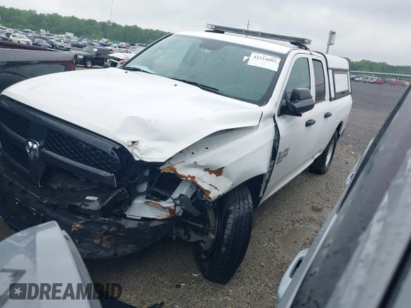 2023 Ram 1500 Tradesman with VIN 1C6RR7FT4PS588854, listed as a IAAI auction lot 42114085 with 24,403 mi miles and . Bid and sale history available at DreamBid. Image 2.