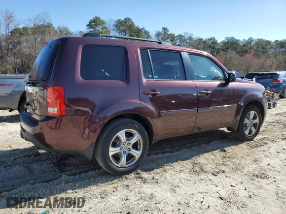 2015 Honda Pilot EX-L with VIN 5FNYF4H53FB015840, listed as a Copart auction lot 50553695 with 111,125 mi miles and Salvage Title. Bid and sale history available at carsss.com. Image 3.