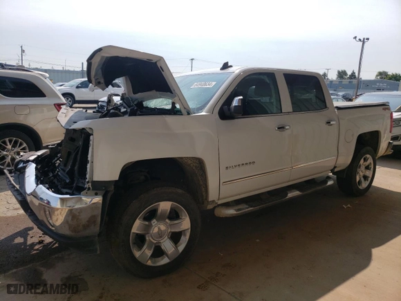 2018 Chevrolet Silverado 1500 LTZ with VIN 3GCUKSER4JG370346, listed as a Copart auction lot 64943634 with 0 mi miles and Salvage Title. Bid and sale history available at carsss.com. Image 1.