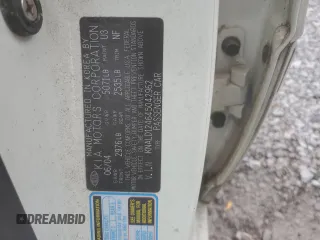 2004 Kia Amanti z VIN KNALD124645042962, wystawiony jako Copart lot #78897374 z przebiegiem 182 054 mil mil oraz Tytuł czysty. Historia ofert i sprzedaży dostępna na DreamBid. Obrazek 12.