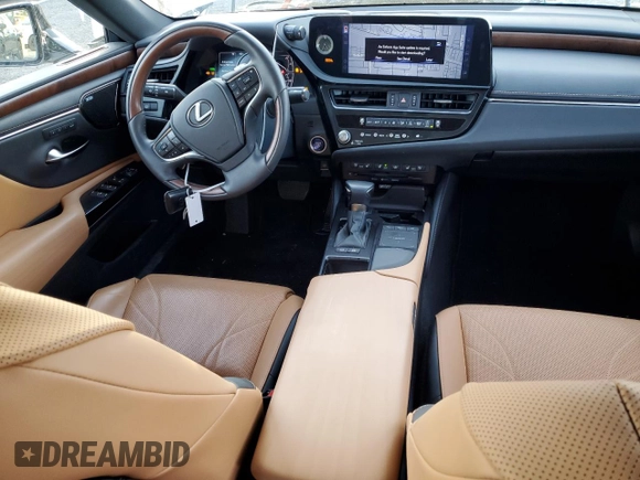 2022 Lexus ES 300h Luxury with VIN 58AEA1C11NU018217, listed as a Copart auction lot 43803745 with 9,446 mi miles and Salvage title. Bid and sale history available at DreamBid. Image 8.