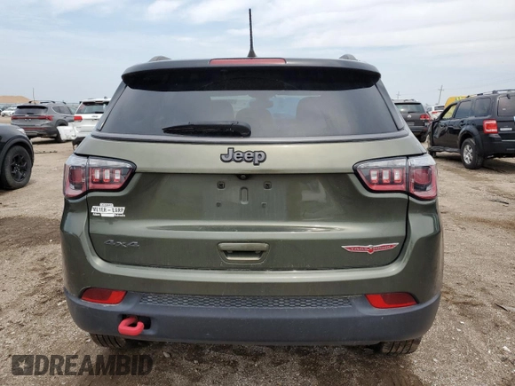 2018 Jeep Compass Trailhawk z VIN 3C4NJDDB4JT307441, wystawiony jako Copart lot #58485585 z przebiegiem 158 871 mil mil oraz Szkoda całkowita • Salvage title. Historia ofert i sprzedaży dostępna na DreamBid. Obrazek 6.