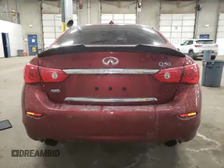 2016 Infiniti Q50 3.0t Premium with VIN JN1EV7ARXGM344387, listed as a Copart auction lot 43979475 with 103,539 mi miles and Salvage Title. Bid and sale history available at carsss.com. Image 6.
