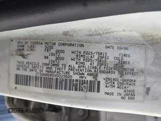 1997 Toyota 4Runner SR5 с VIN JT3GN86R0V0025626, выставлен на аукционе IAAI как лот 42303710 с пробегом 174 320 миль миль и . История ставок и продаж доступна на DreamBid. Изображение 9.