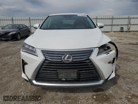 2018 Lexus RX 350 with VIN 2T2BZMCA9JC159824, listed as a Copart auction lot 57145165 with 55,753 mi miles and Salvage title. Bid and sale history available at DreamBid. Image 5.