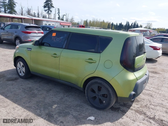 2015 Kia Soul with VIN KNDJN2A21F7792497, listed as a IAAI auction lot 42009828 with 1 mi miles. Bid and sale history available at carsss.com. Image 3.