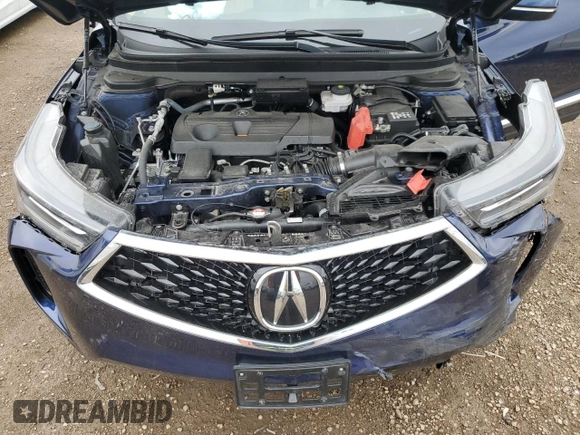 2024 Acura RDX with VIN 5J8TC2H39RL021697, listed as a Copart auction lot 55443475 with 13,200 mi miles and Salvage title. Bid and sale history available at DreamBid. Image 11.