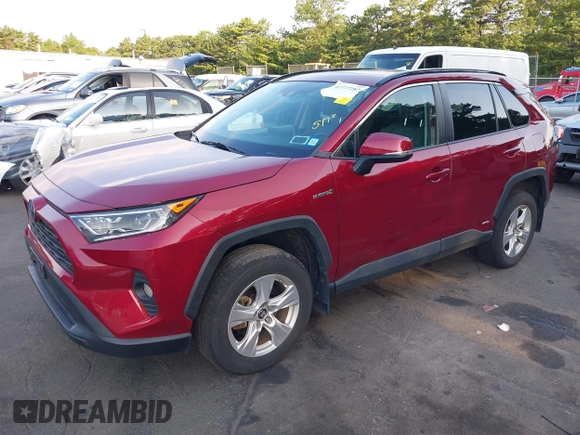 2019 Toyota RAV4 Hybrid XLE with VIN 2T3RWRFV8KW024302, listed as a IAAI auction lot 42777287 with 42,413 mi miles and . Bid and sale history available at DreamBid. Image 2.