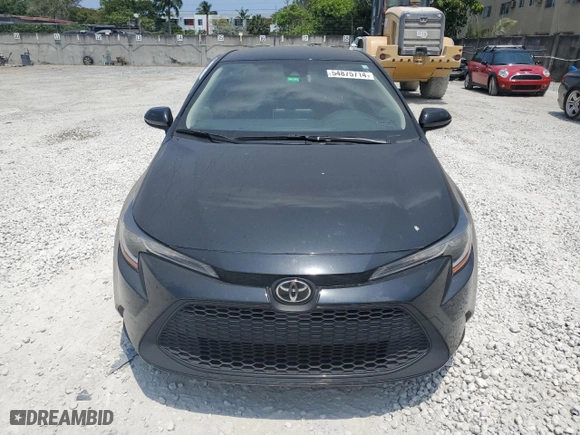 2021 Toyota Corolla LE with VIN JTDEPMAE2MJ185672, listed as a Copart auction lot 54875714 with 45,818 mi miles and Non Repairable. Bid and sale history available at carsss.com. Image 5.