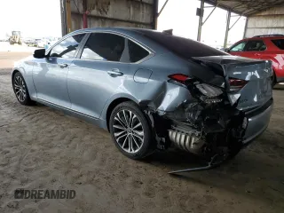 2015 Hyundai Genesis 3.8L with VIN KMHGN4JE0FU094296, listed as a Copart auction lot 51347655 with 89,840 mi miles and Salvage Title. Bid and sale history available at DreamBid. Image 2.