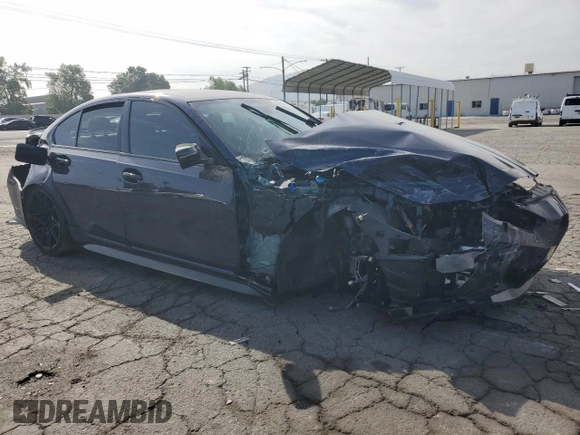 2024 BMW M3 Competition xDrive with VIN WBS43AY03RFS02658, listed as a Copart auction lot 56328425 with 9,139 mi miles and Salvage title. Bid and sale history available at DreamBid. Image 4.